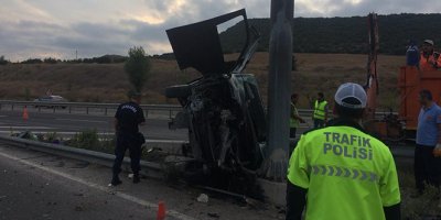 Düğün dönüşü feci kaza: 1 ölü, 7 yaralı