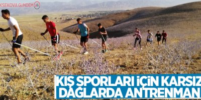 Kış sporları için karsız dağlarda antrenman