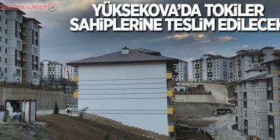 Yüksekova'da Tokiler sahiplerine teslim edilecek