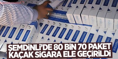 Şemdinli'de kaçak sigara ele geçirildi