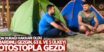 Mardinli gezgin, 63 il ve 5 ülkeyi otostopla gezdi