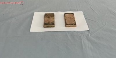 2 kilo 484 gram kaçak külçe altın ele geçirildi