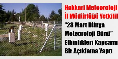 24 Mart Dünya Meteoroloji Günü