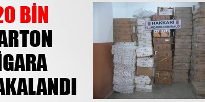 120 bin karton sıgara yakalandı