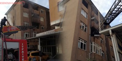 Van’da 5 katlı binada yangın çıktı