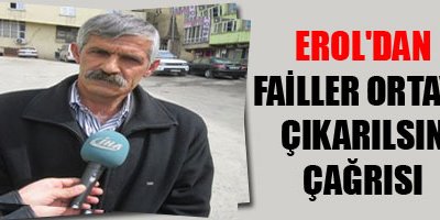 Erol'dan: Failler Ortaya Çıkarılsın Çağrısı