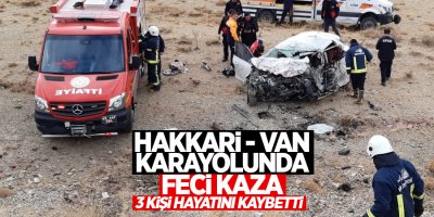 Hakkari - Van karayolunda kaza: 3 ölü, 4 yaralı