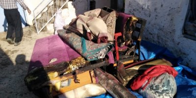 Bacadan çıkan yangın büyük hasar verdi