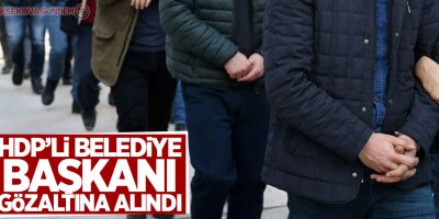HDP'li Saray Belediye Başkanı gözaltına alındı