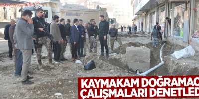 Kaymakam Doğramacı çalışmaları denetledi