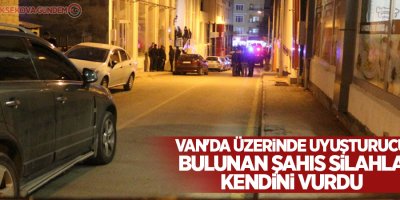 Van'da üzerinde uyuşturucu bulunan şahıs silahla kendini vurdu