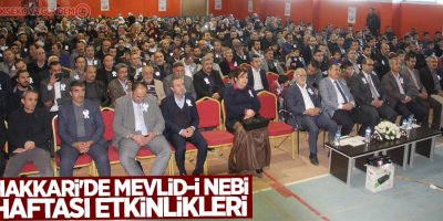 Hakkari'de Mevlid-i Nebi haftası etkinlikleri