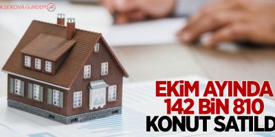 Ekim ayında 142 bin 810 konut satıldı