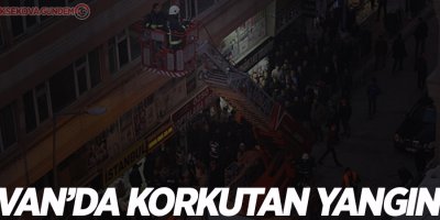 Van'da korkutan yangın