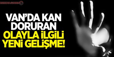 Van'da kan donduran olayla ilgili yeni gelişme!