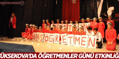 Yüksekova'da öğretmenler günü etkinliği