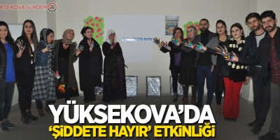Yüksekova’da ‘şiddete hayır’ etkinliği