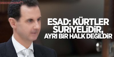 Esad: Kürtler Suriyelidir, ayrı bir halk değildir