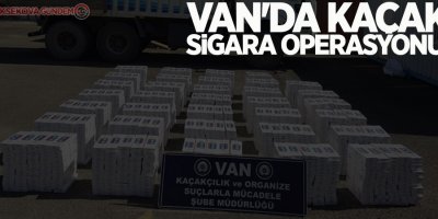 Van'da kaçak sigara operasyonu