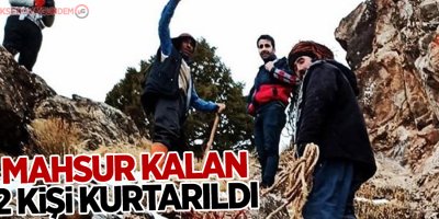 Van'da mahsur kalan 2 kişi kurtarıldı
