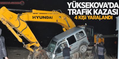 Yüksekova’da trafik kazası: 4 yaralı
