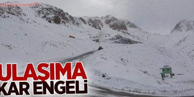 Ulaşıma kar engeli