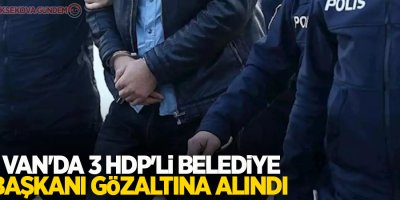 Van'da 3 HDP'li belediye başkanı gözaltına alındı