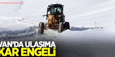 Van'da ulaşıma kar engeli
