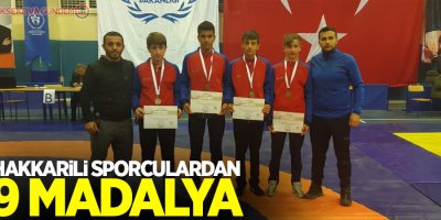 Hakkarili sporculardan 9 madalya