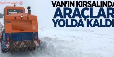Van'ın kırsalında araçlar yolda kaldı