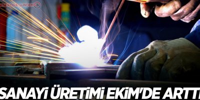 Sanayi üretimi Ekim'de arttı