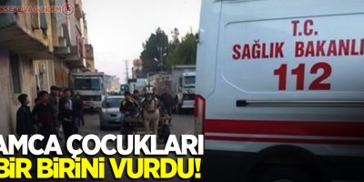 Amca çocukları bir birini vurdu!
