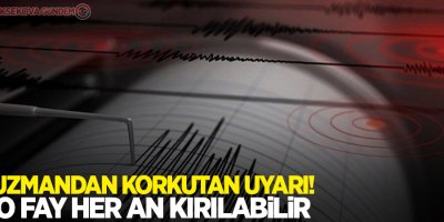 Uzmandan korkutan uyarı! O fay her an kırılabilir