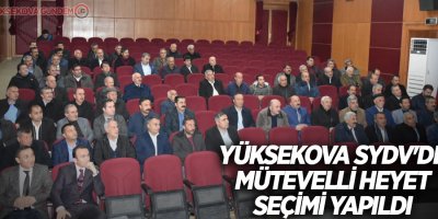 Yüksekova Sydv'de Mütevelli heyet seçimi yapıldı