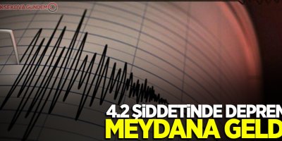 4,2 büyüklüğünde deprem