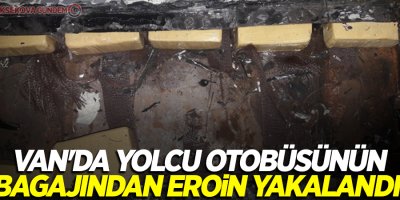 Van'da yolcu otobüsünün bagajından kilolarca eroin yakalandı