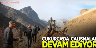 Çukurca'da çalışmalar devam ediyor