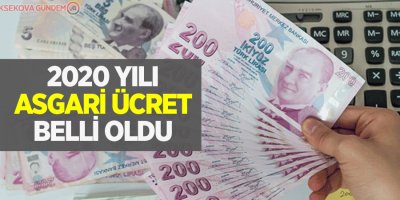 2020 yılı asgari ücret belli oldu!
