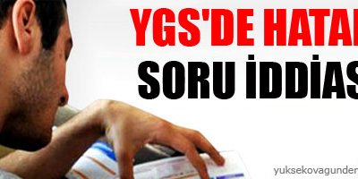 YGS'de hatalı soru iddiası