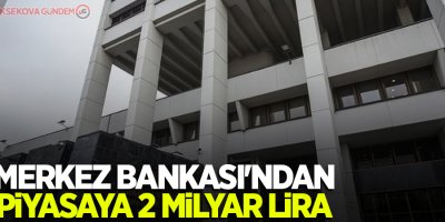 Merkez Bankası'ndan piyasaya 2 milyar lira