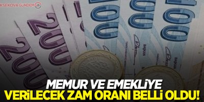 Memur ve emekliye verilecek zam oranı belli oldu!