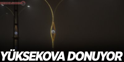 Yüksekova’da yoğun sis