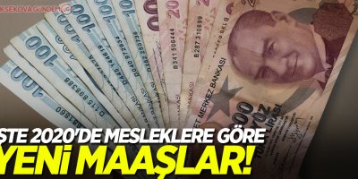 İşte 2020'de mesleklere göre yeni maaşlar!