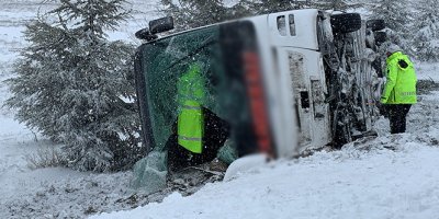 Otobüs kazası: 5 yaralı
