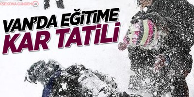 Van'da eğitime kar tatili