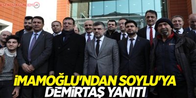 İmamoğlu'ndan Soylu'ya Demirtaş yanıtı