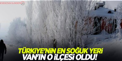 Türkiye'nin en soğuk yeri Van'ın o ilçesi oldu!