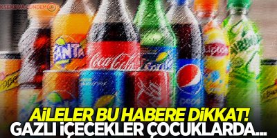 Gazlı içecekler çocuklarda sinir yapıyor!