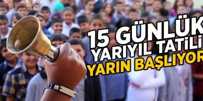 Yarıyıl tatili yarın başlıyor