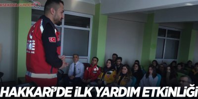 Hakkari'de ilk yardım eğitim etkinliği düzenlendi